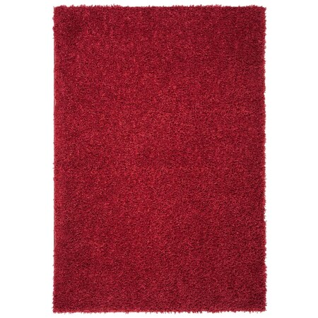 Safavieh 4 x 6 ft. August Shag 200 Power Loomed Rectangle Area Rug, Red AUG200Q-4